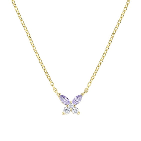 Collana Amen Donna Petali in Argento Zircone CLBUTGBLA - CLBUTGBLA